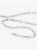 Monica Vinader sterling silver paperclip necklace (British brand)