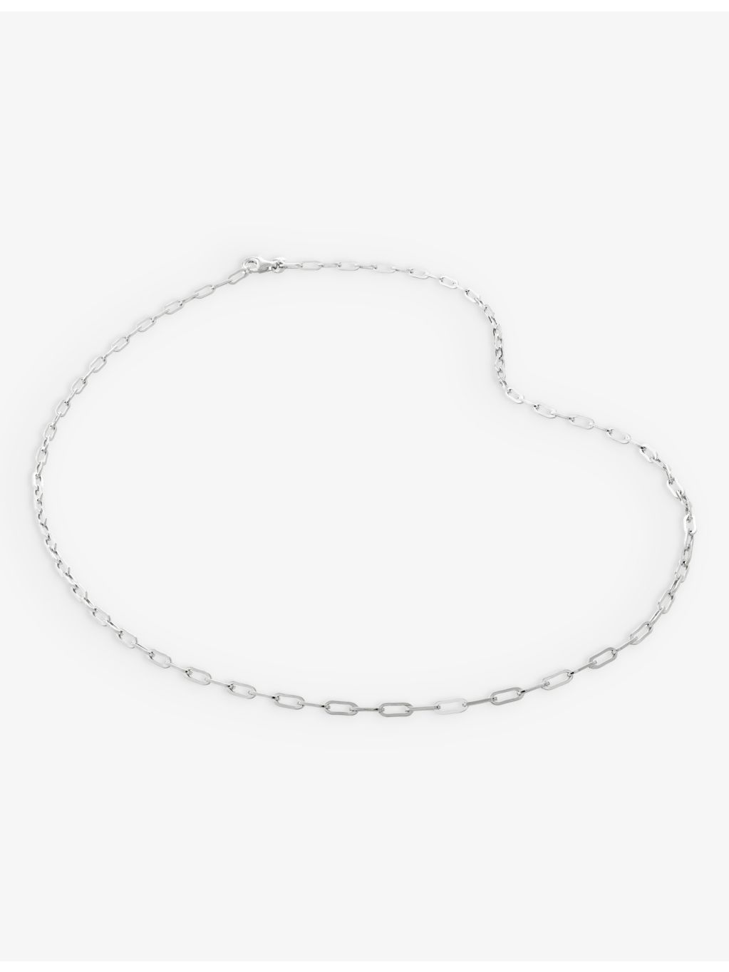 Monica Vinader sterling silver paperclip necklace (British brand)