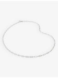 Monica Vinader sterling silver paperclip necklace (British brand)