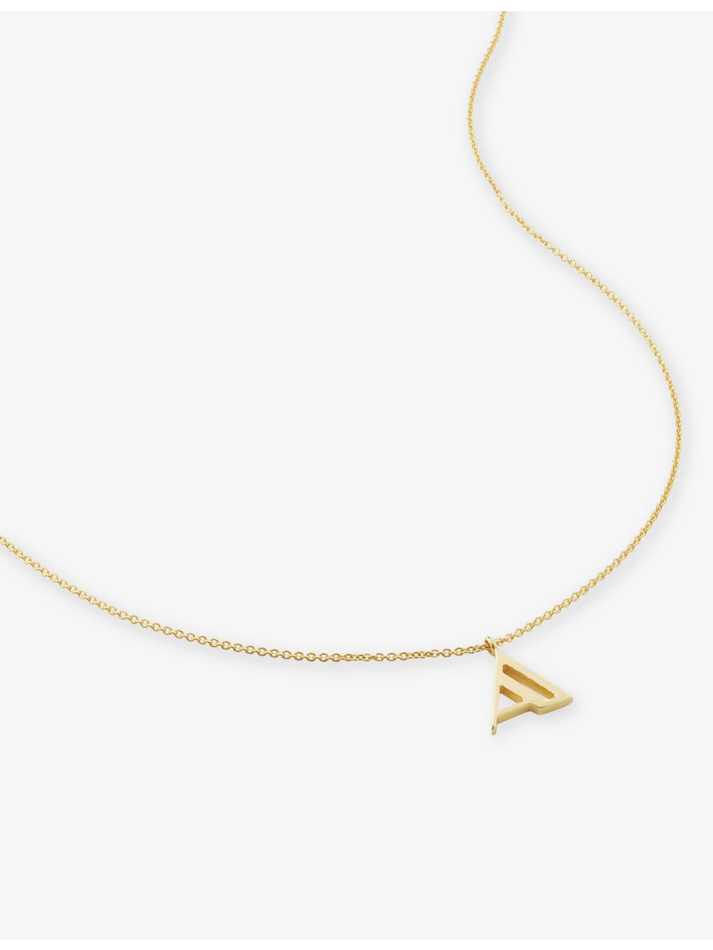 Monica Vinader letter charm pendant necklace, imported from the UK