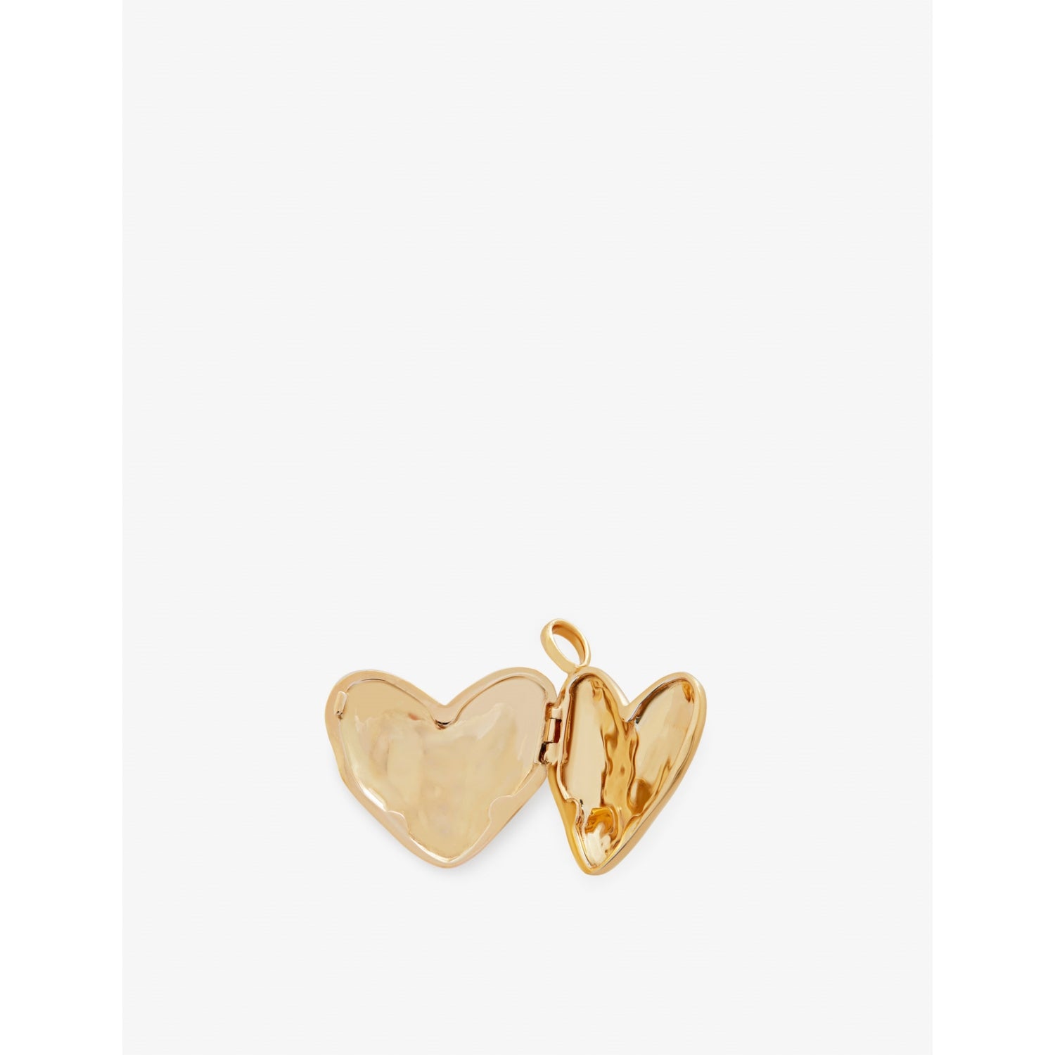 Monica Vinader heart shaped locket pendant in gold vermeil (British brand)