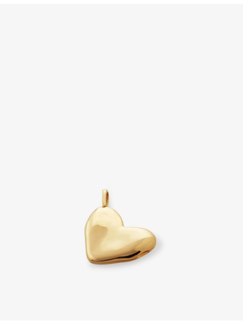 Monica Vinader heart shaped locket pendant in gold vermeil (British brand)