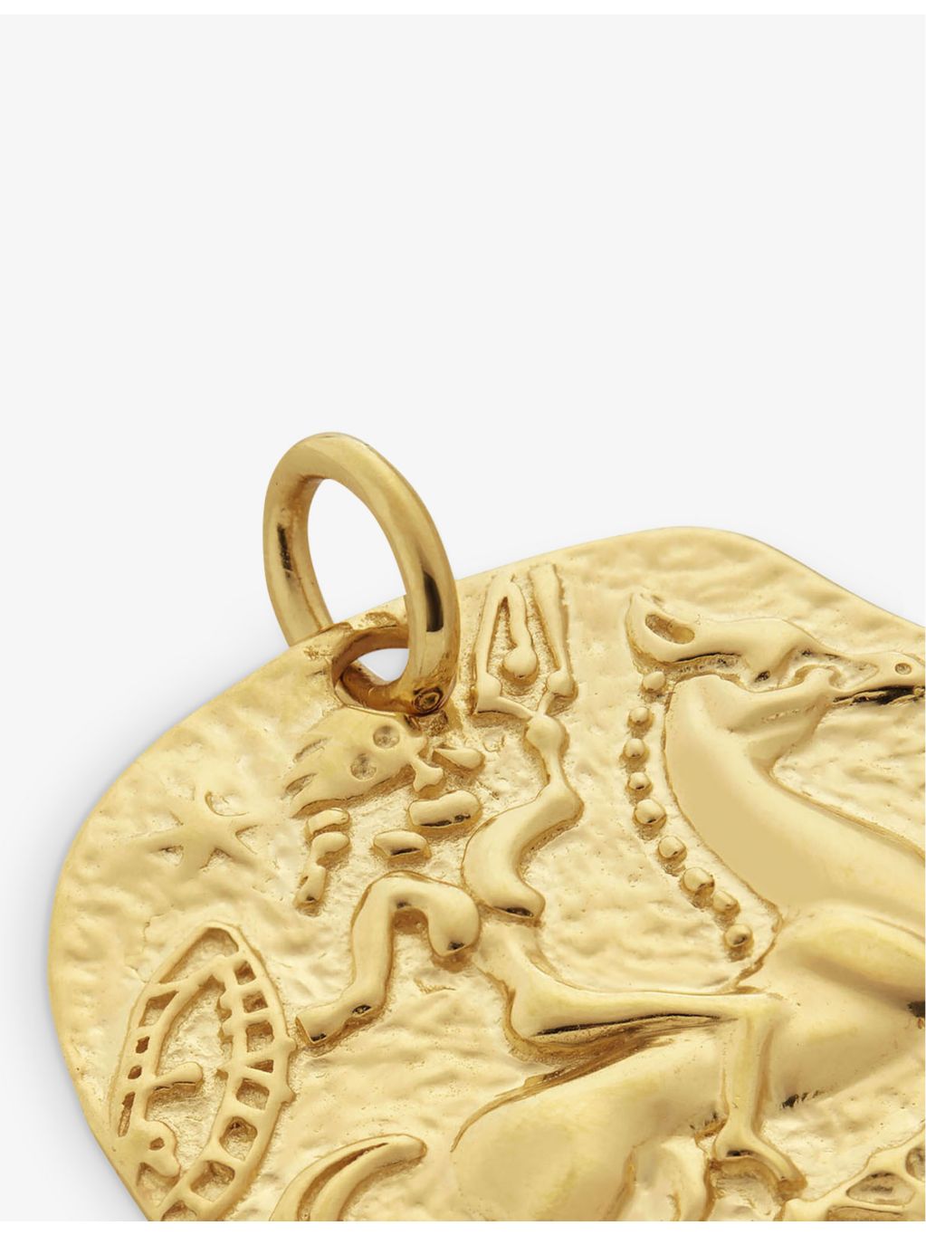 Monica Vinader 18ct gold-plated vermeil sterling-silver pendant charm (British brand)