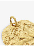 Monica Vinader 18ct gold-plated vermeil sterling-silver pendant charm (British brand)