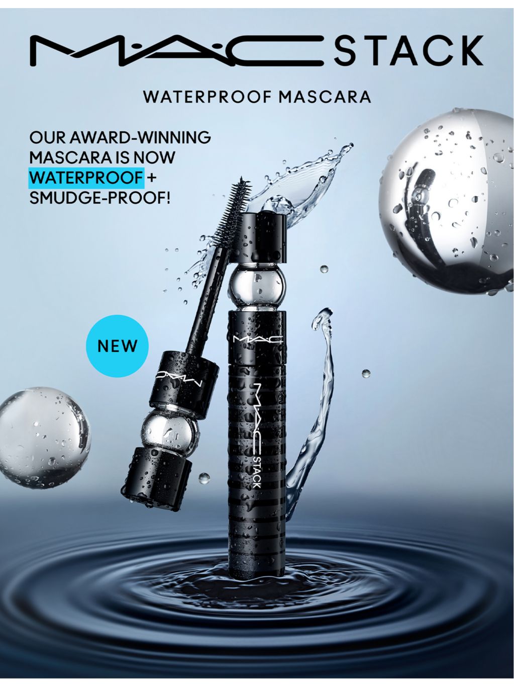 MAC MACstack waterproof mascara 12ml (British brand)