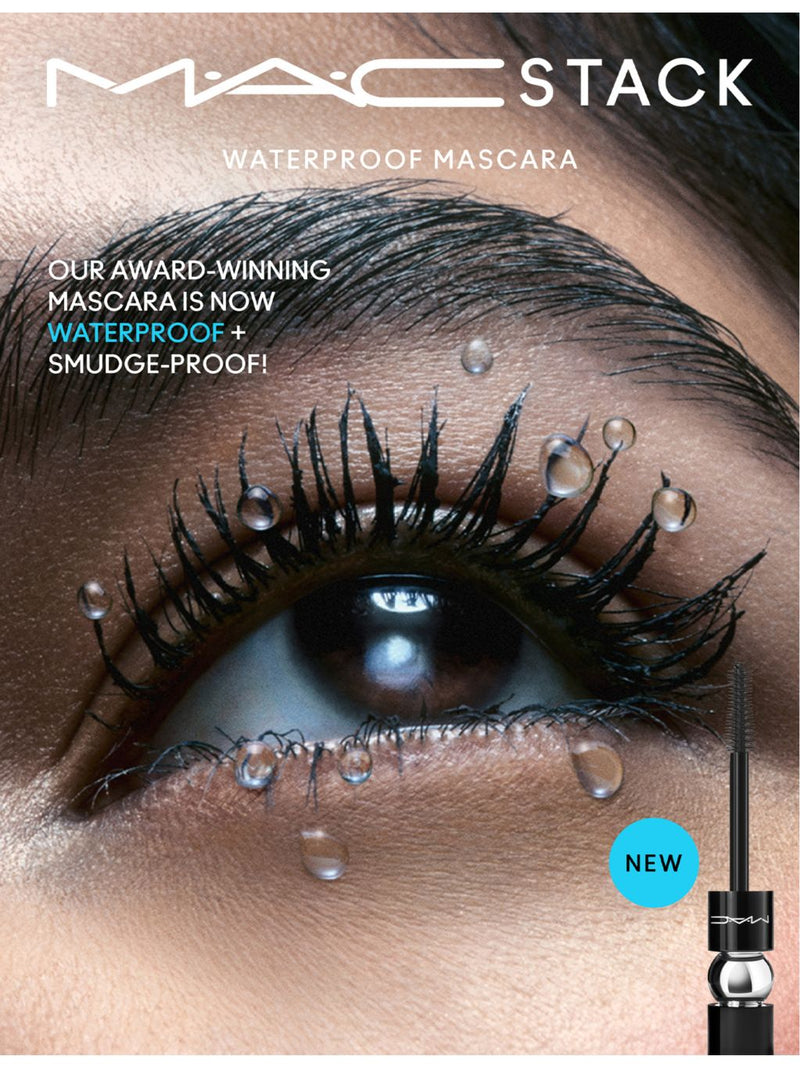 MAC MACstack waterproof mascara 12ml (British brand)