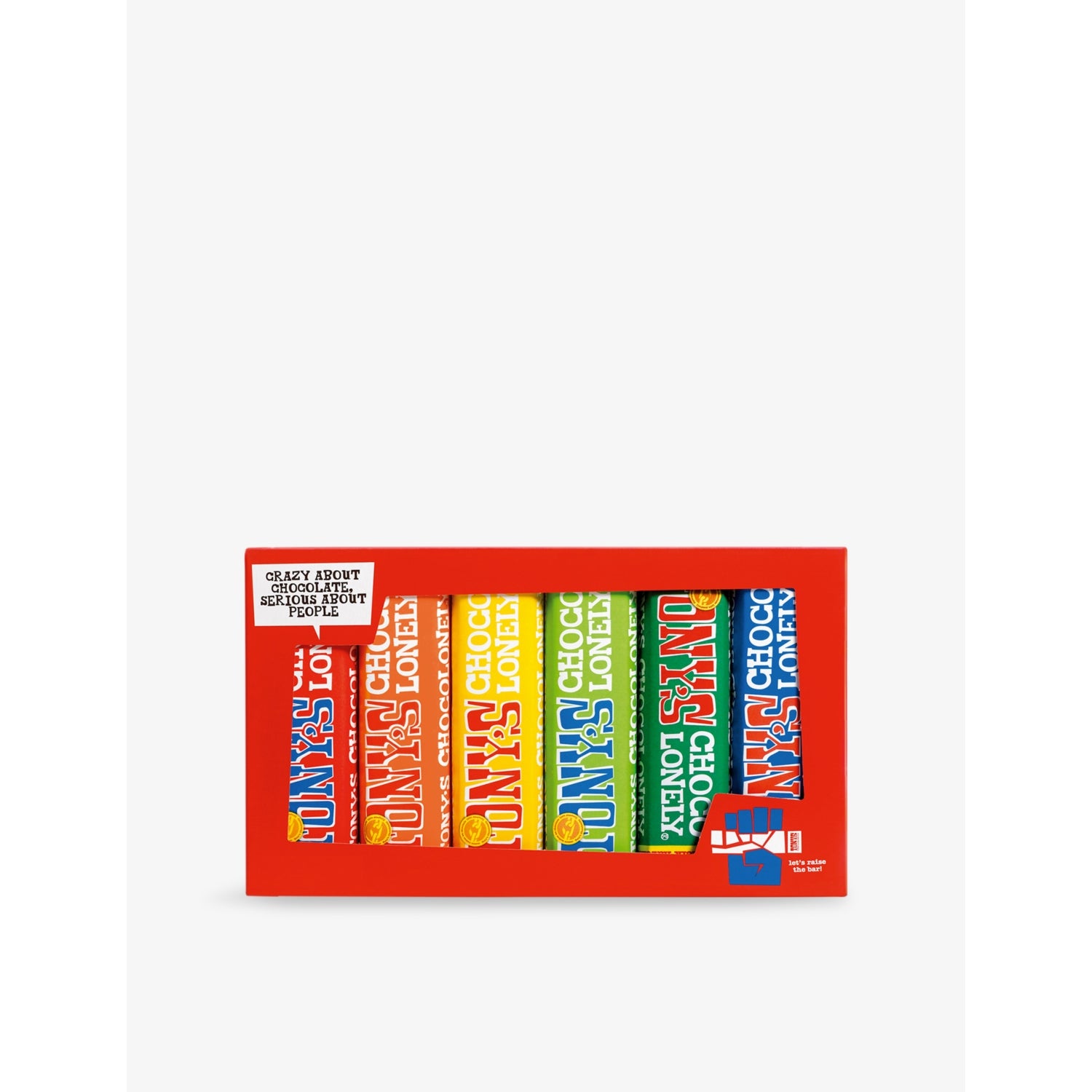 Tony's Rainbow chocolate bar tasting pack 288g, imported from the UK