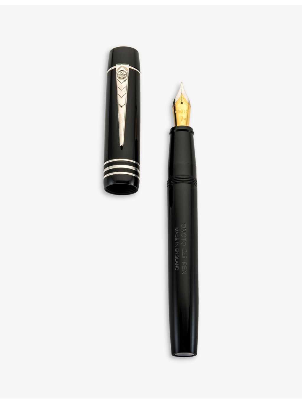 Onoto Magna Classic acrylic sterling-silver fountain pen, UK version