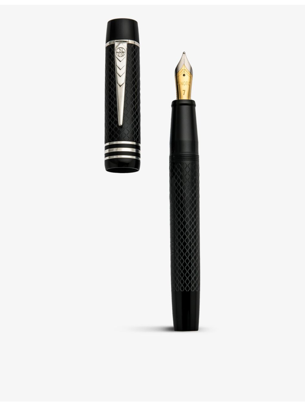 Onoto Magna Classic fountain pen acrylic sterling silver (British brand)