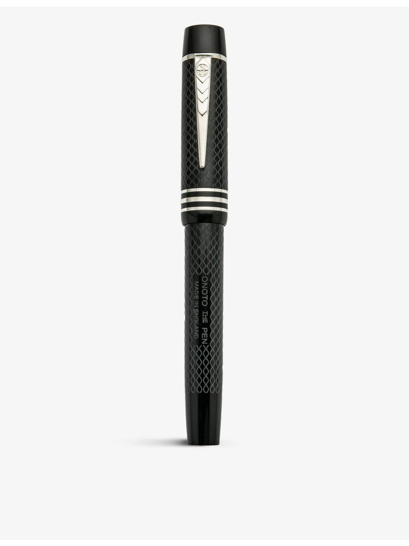 Onoto Magna Classic fountain pen acrylic sterling silver (British brand)