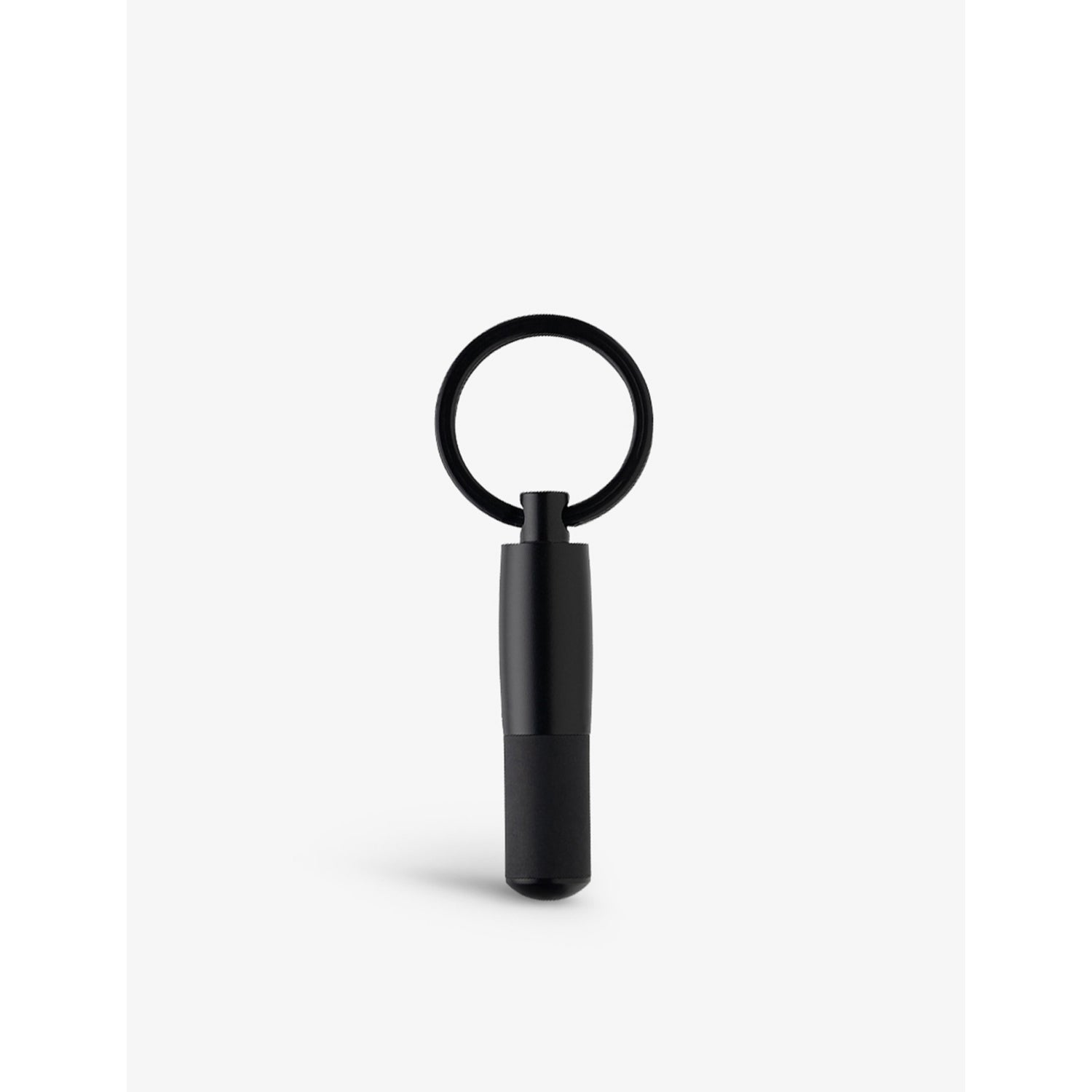 BOSS metal key ring with silver-tone hardware, British brand