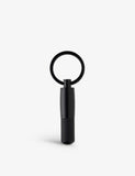 BOSS metal key ring with silver-tone hardware, British brand