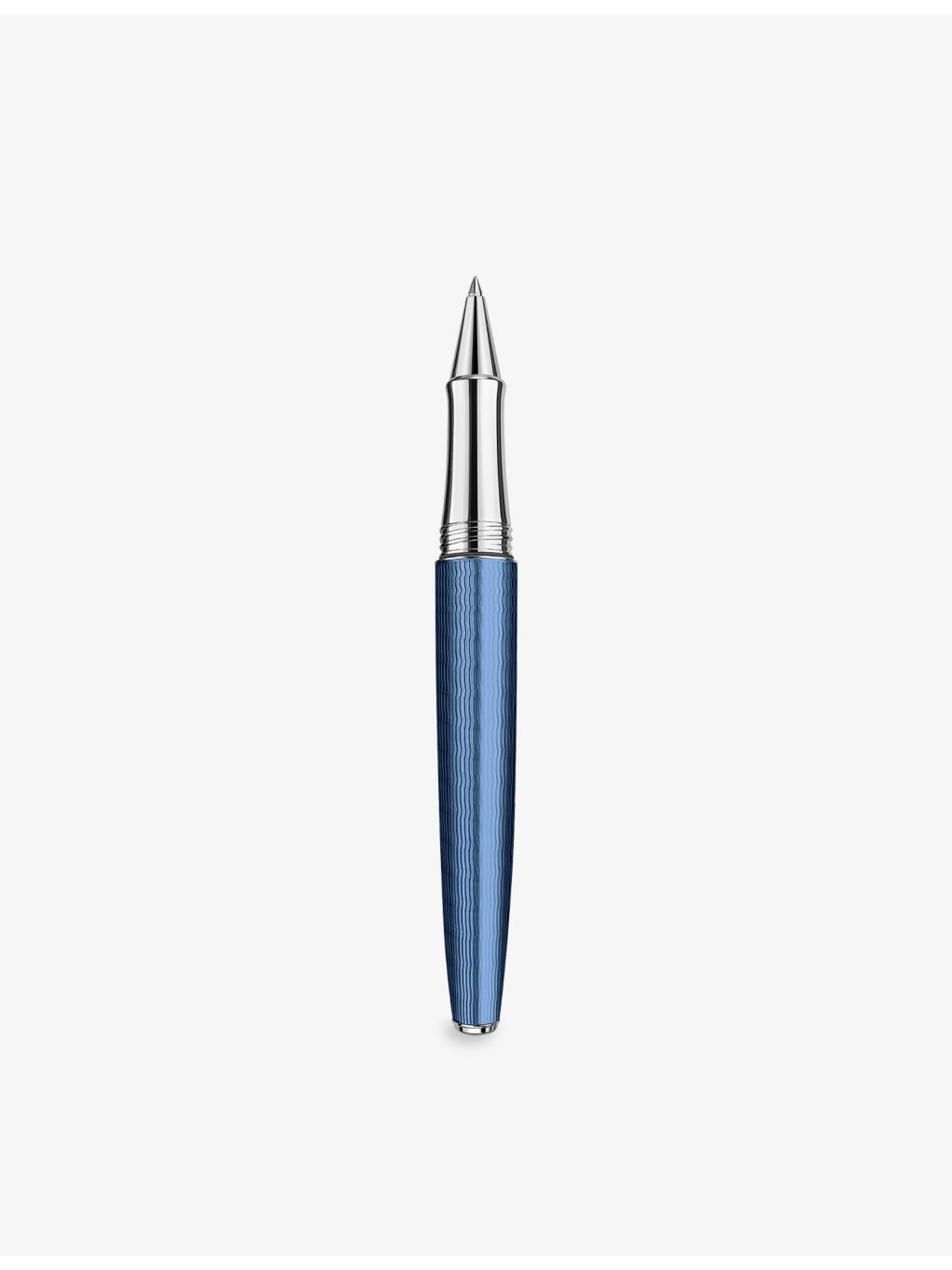 Caran d'Ache Leman rhodium-plated brass roller pen, imported from the UK