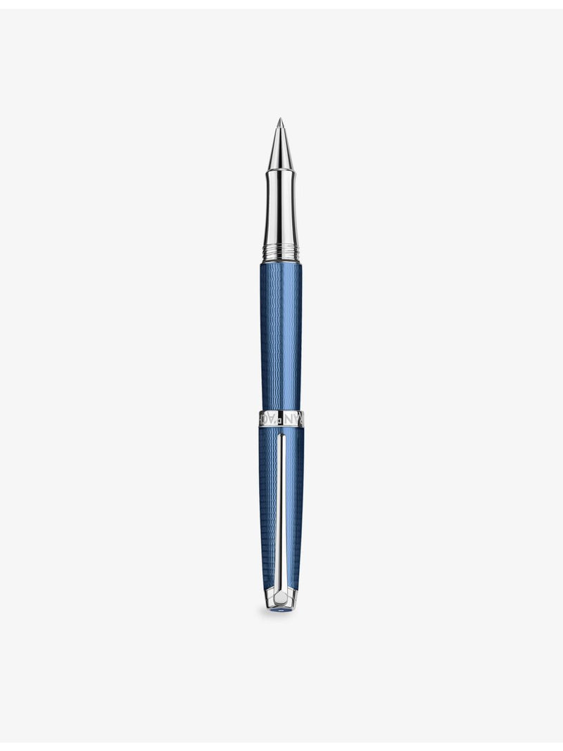Caran d'Ache Leman rhodium-plated brass roller pen, imported from the UK