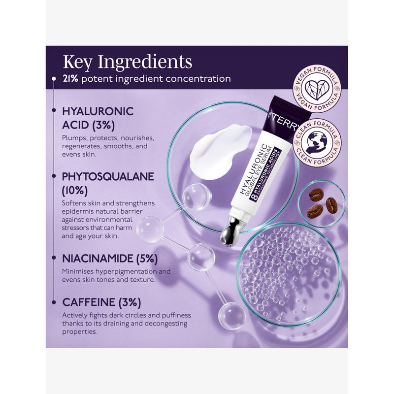 By Terry Hyaluronic Global refillable eye serum 15ml, imported from the UK
