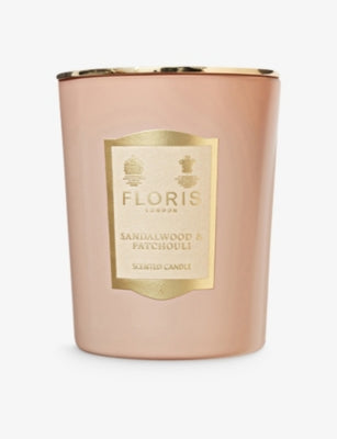 Floris sandalwood and patchouli scented candle 175g - British product