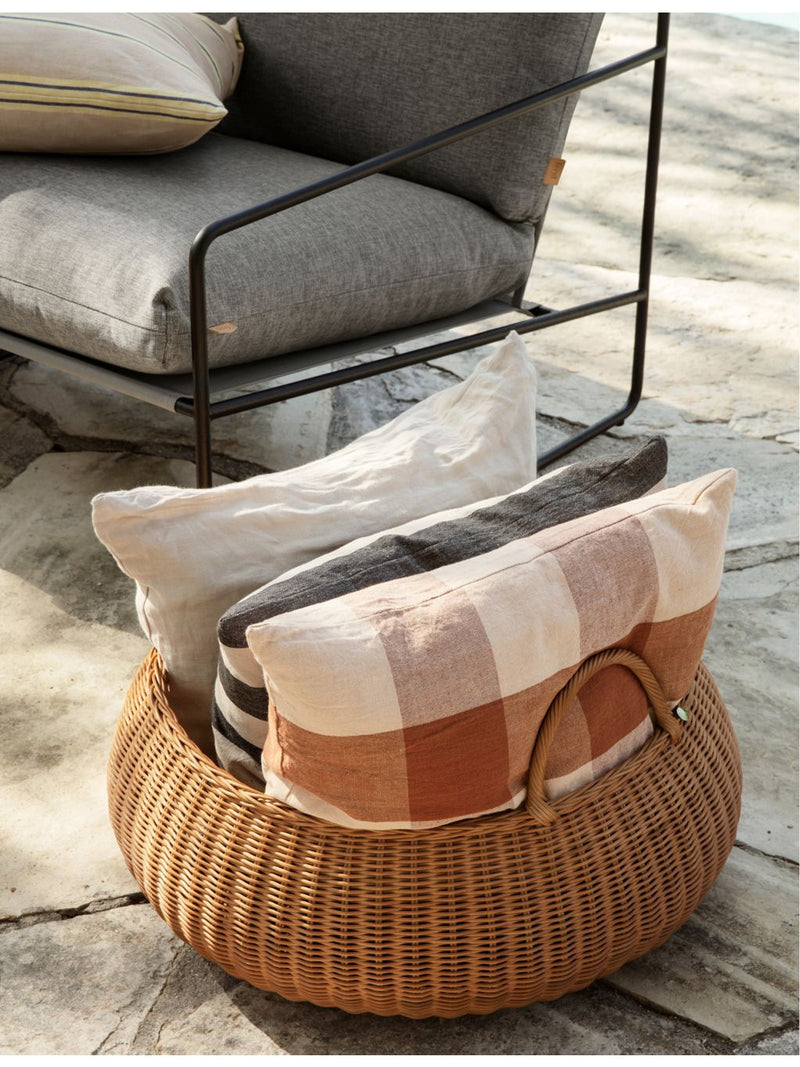 ferm LIVING braided rattan basket 32cm (British brand)