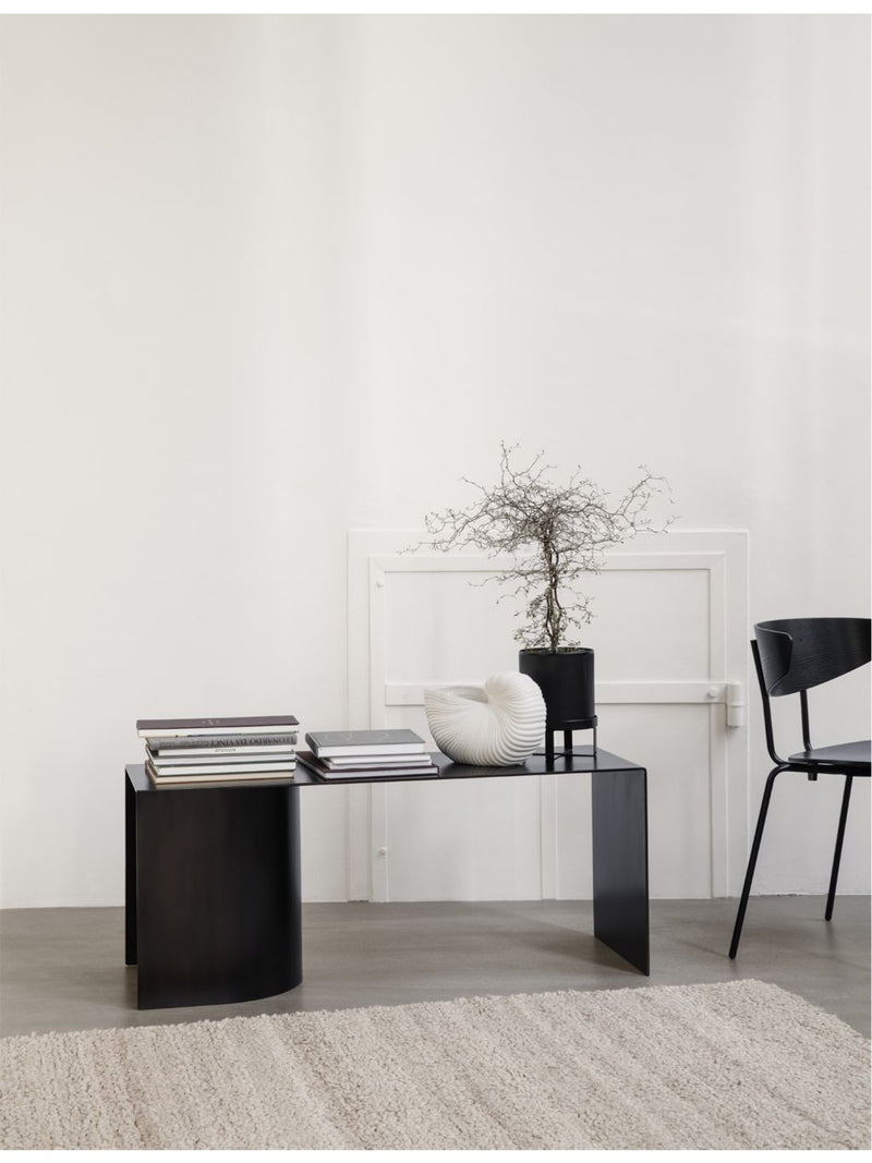 ferm LIVING Bau small elevated steel pot 24cm - British product