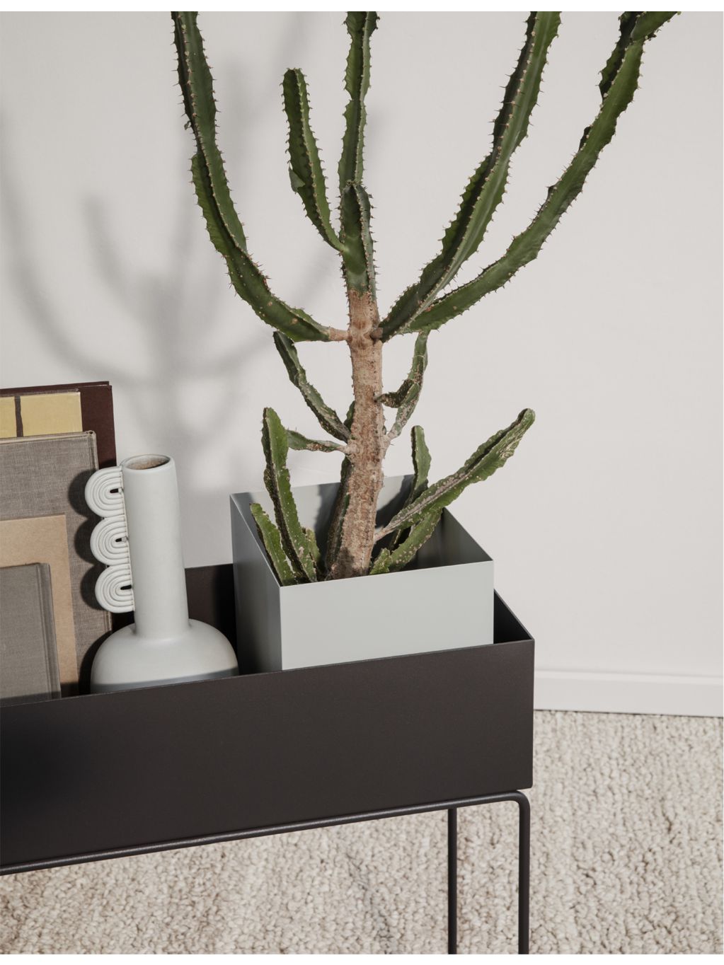 ferm LIVING powdered-coated steel plant box 60cm, imported from the UK