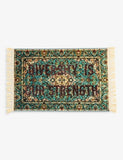Seletti Diversity Is Our Strength woven rug 120cm x 80cm, UK version