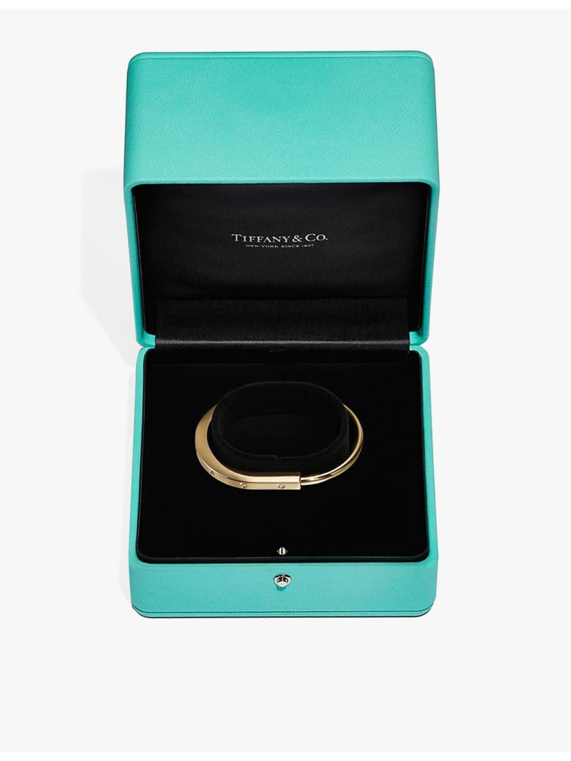 Tiffany & Co. Lock bangle 18ct yellow-gold 0.31ct diamond (British brand)