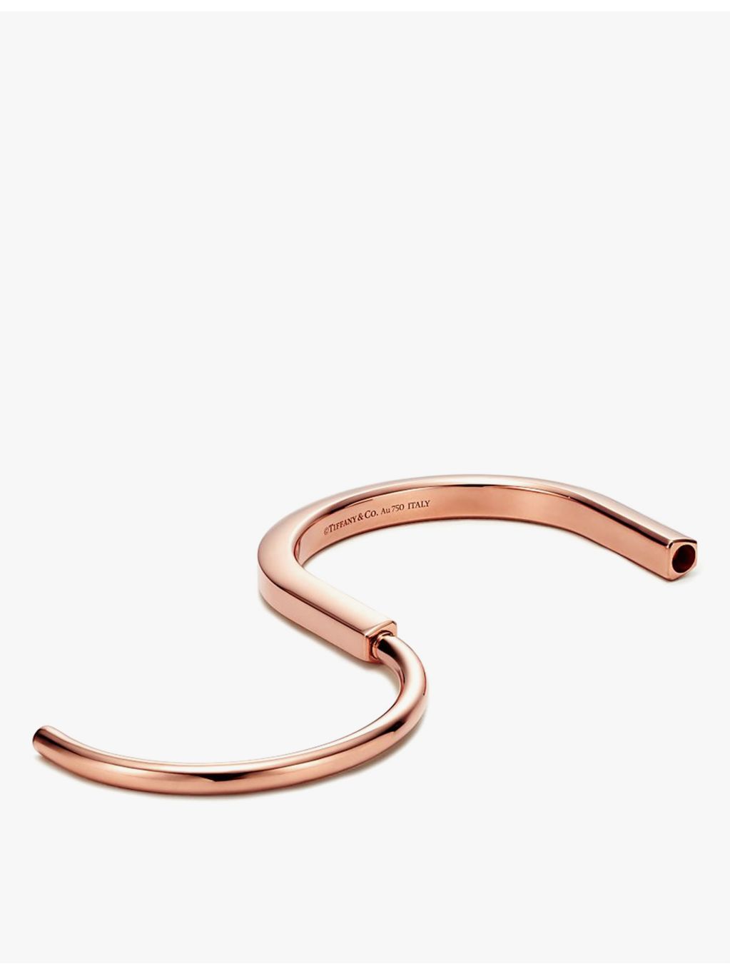 Tiffany & Co. Lock bangle bracelet 18ct rose-gold - British product