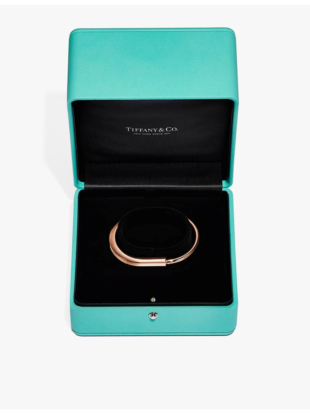 Tiffany & Co. Lock bangle bracelet 18ct rose-gold - British product