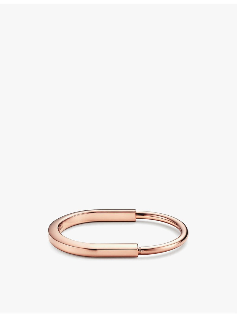 Tiffany & Co. Lock bangle bracelet 18ct rose-gold - British product