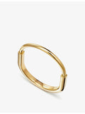Tiffany & Co Lock 18ct yellow-gold bangle bracelet - British product