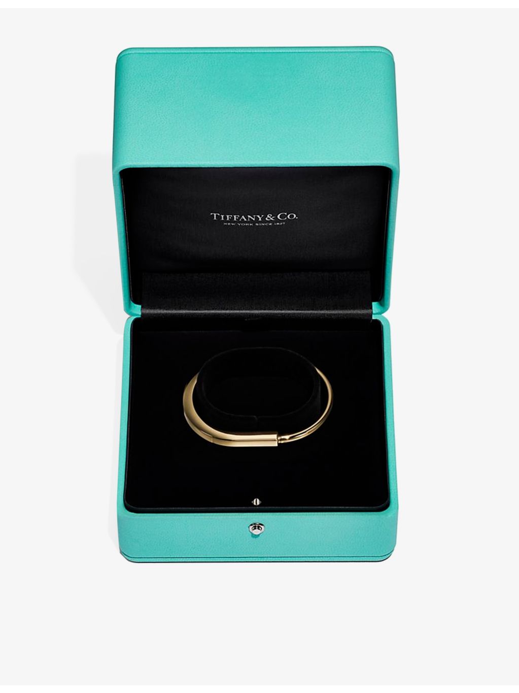 Tiffany & Co Lock 18ct yellow-gold bangle bracelet - British product