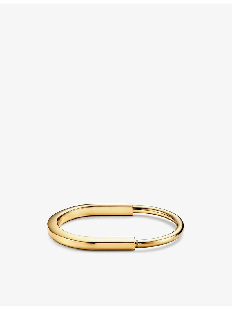 Tiffany & Co Lock 18ct yellow-gold bangle bracelet - British product