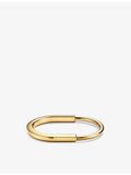 Tiffany & Co Lock 18ct yellow-gold bangle bracelet - British product