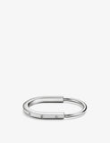 Tiffany & Co. Lock 18ct White-Gold and 0.31ct Diamond Bangle Bracelet