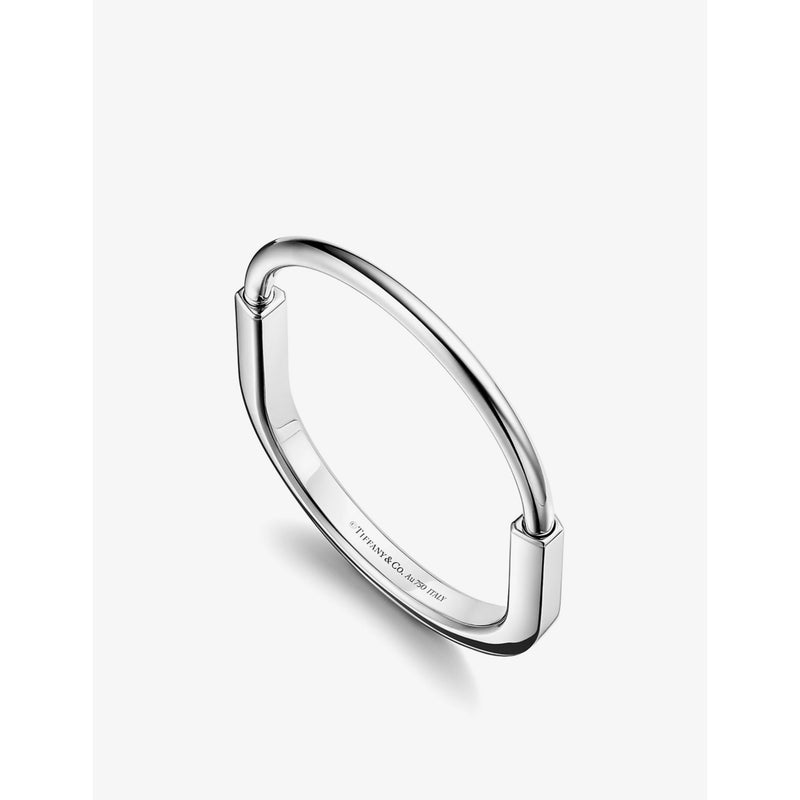 Tiffany & Co. Lock bangle bracelet 18ct white gold - British product