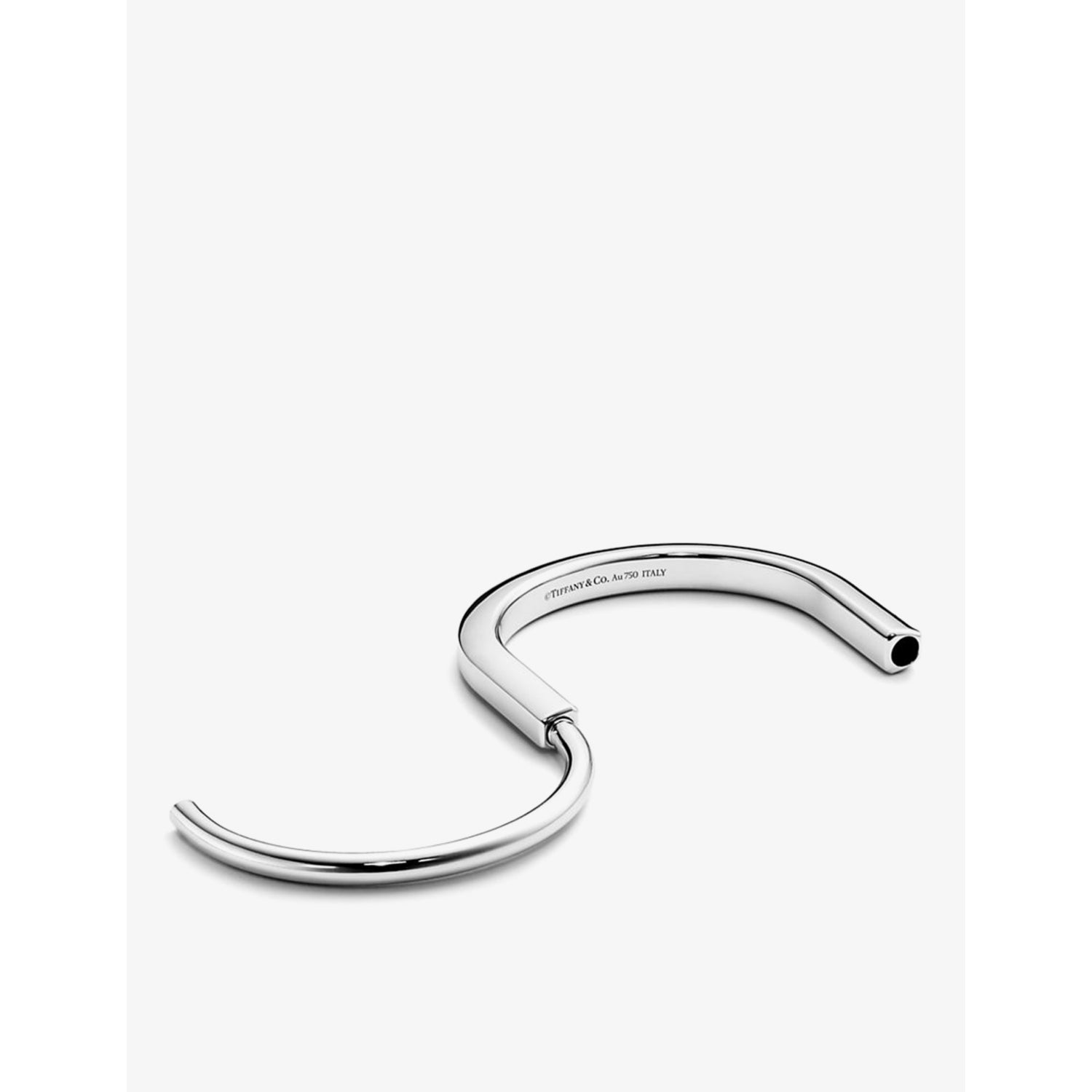 Tiffany & Co. Lock bangle bracelet 18ct white gold - British product