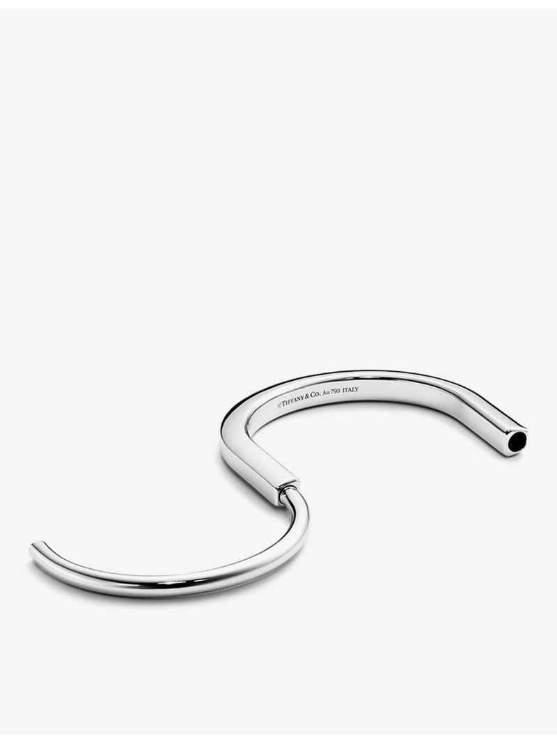 Tiffany & Co. Lock bangle bracelet 18ct white gold - British product