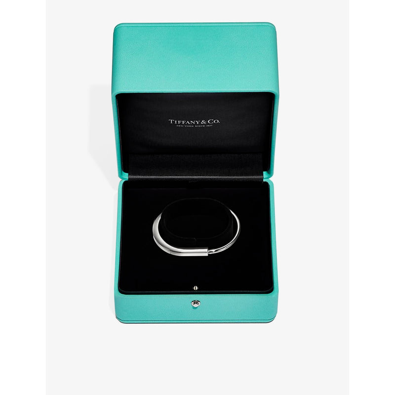 Tiffany & Co. Lock bangle bracelet 18ct white gold - British product