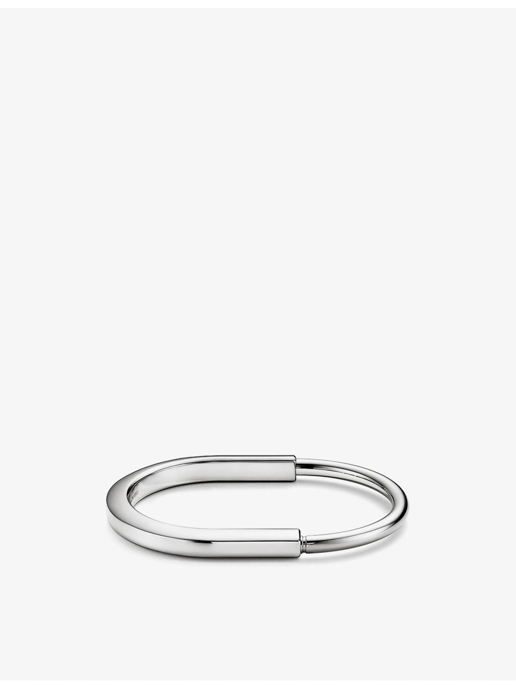 Tiffany & Co. Lock bangle bracelet 18ct white gold - British product