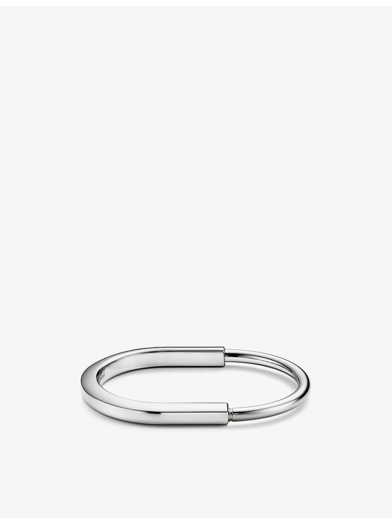 Tiffany & Co. Lock bangle bracelet 18ct white gold - British product