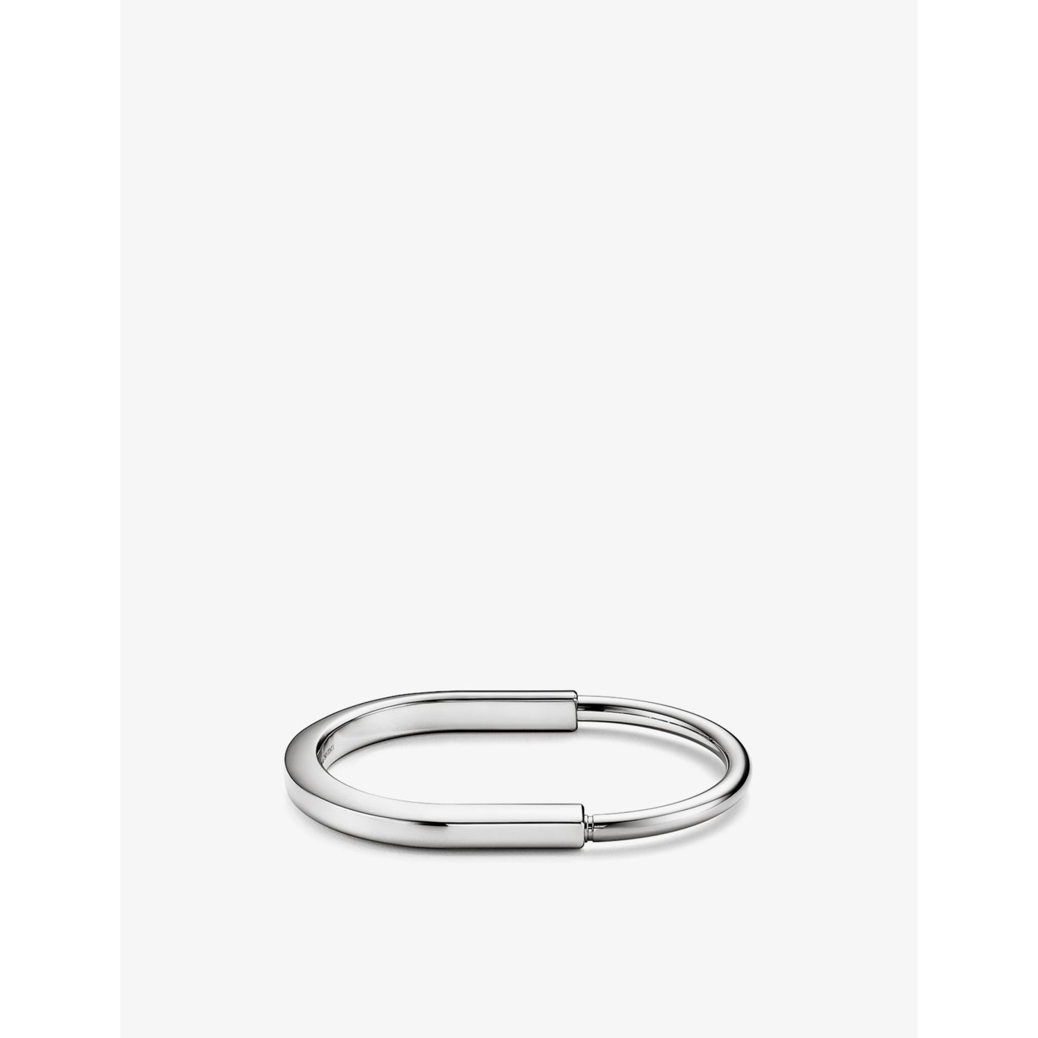 Tiffany & Co. Lock bangle bracelet 18ct white gold - British product