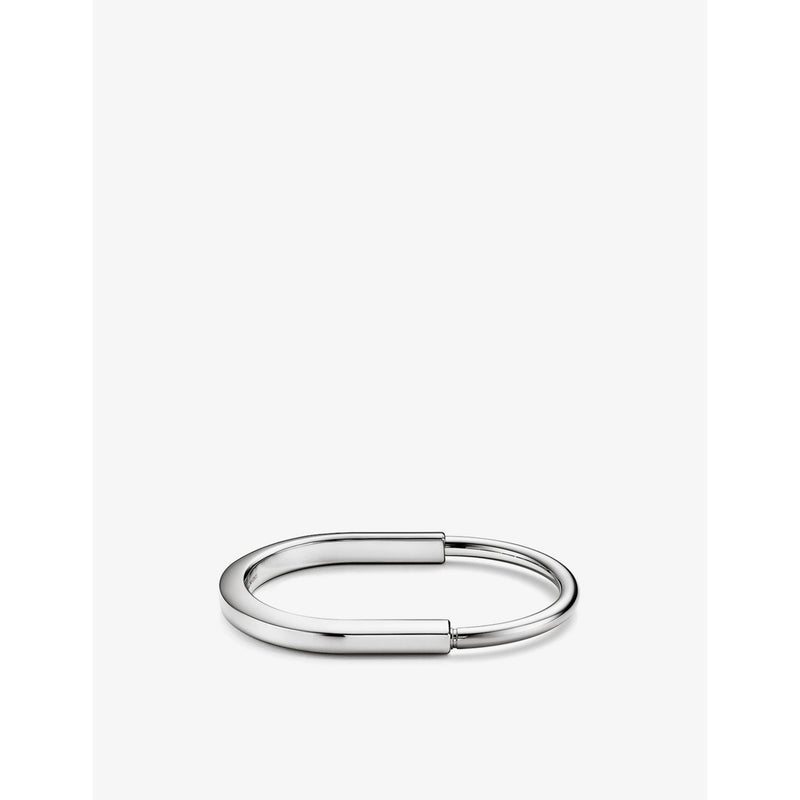 Tiffany & Co. Lock bangle bracelet 18ct white gold - British product