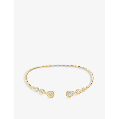 selfridges Boucheron Serpent Bohème 18ct Yellow Gold and 2.19ct Diamond Choker Necklace- Buy online at McGrocer