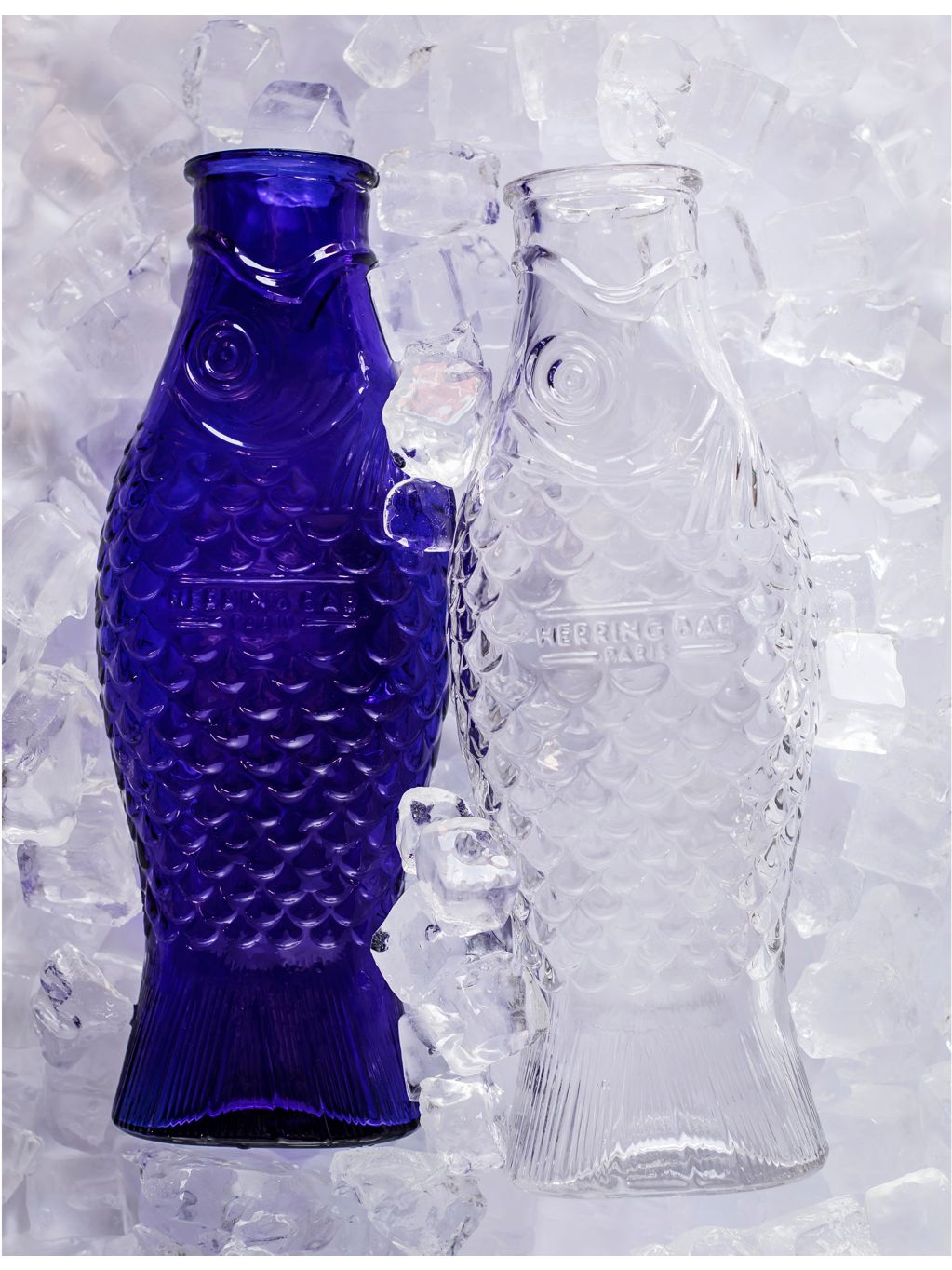 Serax Fish & Fish glass bottle 1L, UK version