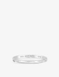 APM Monaco Bonheur Morse Code Sterling Silver and Cubic Zirconia Bangle
