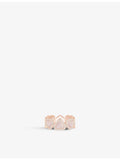 APM Monaco Full Heart ring rose gold cubic zirconia - British product