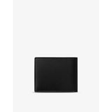 Cartier wallet in grained leather and palladium, 9.1cm x 11.9cm (British brand)