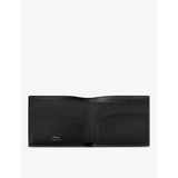 Cartier wallet in grained leather and palladium, 9.1cm x 11.9cm (British brand)
