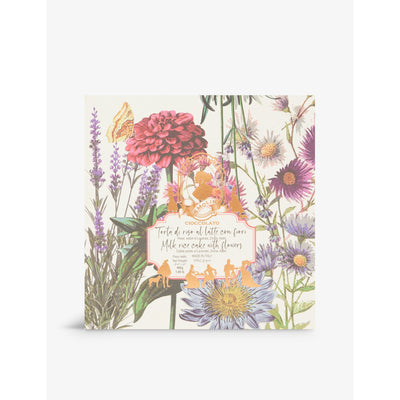 selfridges La Molina Milk Chocolate Rice Cake with Edible Flowers 480g- Buy online at McGrocer