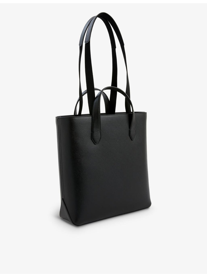 Montblanc leather tote bag with saffiano texture in calf leather (British brand)