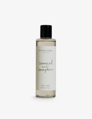Plum & Ashby Seaweed & Samphire diffuser refill 200ml, imported from the UK